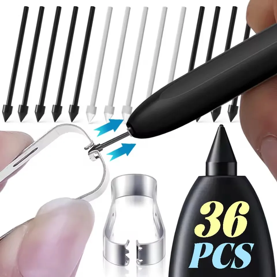 Replacement Stylus Pencil Nibs for Samsung Galaxy Tab S10 S10U S9 S23 S24 S25 Note 10 Note20 S Pen Tips with Removal Tweezer
