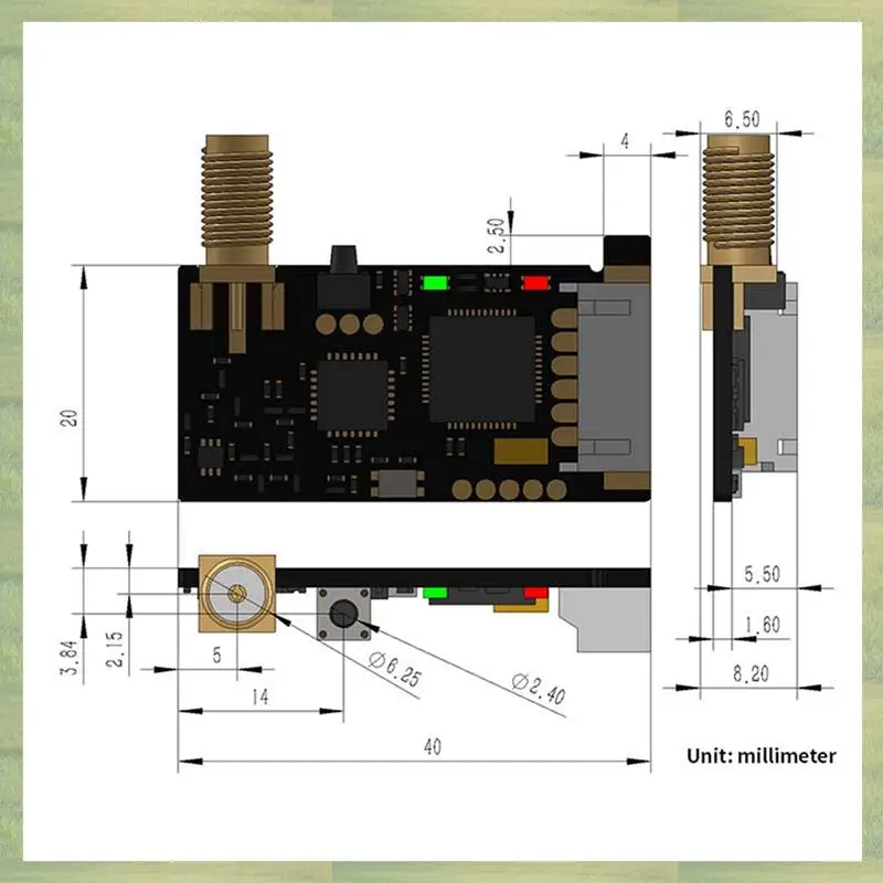 N15R-2X SX1278 433M Modul Nirkabel Lora Modul Penerima Pemancar Seri UART