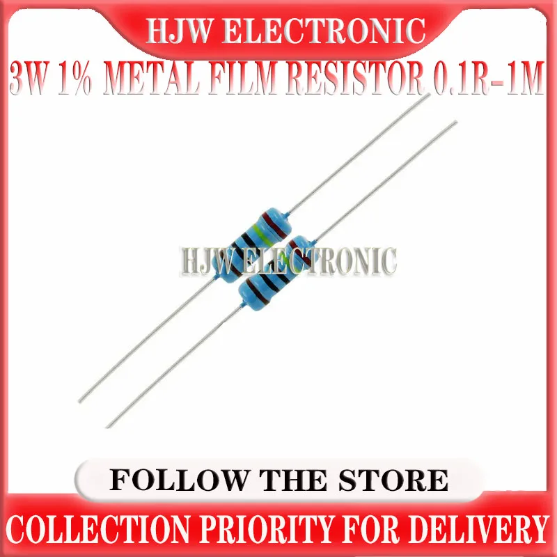 

10pcs 3w 1% Metal Film Resistor 0.1r 0.12r 0.15r 0.18r 0.22r 0.24r 0.27r 0.3r 0.33r 0.36r 0.39r 0.43r 0.47r 0.5r 0.56r 1%