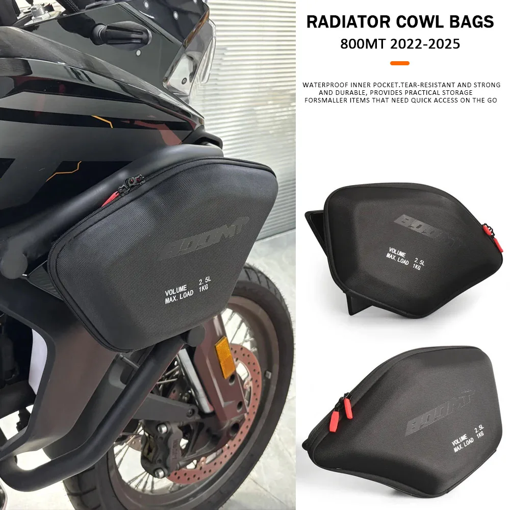 CF 800 MT 2022 2023 2024 2025 مقاوم للماء أداة وضع حقيبة دراجة نارية المبرد القلنسوة أكياس MT800 الجانب الأمامي حقيبة ل CFMOTO 800MT