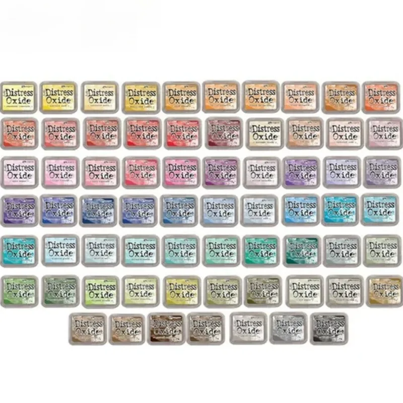 Oxidized Ink Pad Seal Ink Set 12 Colors Collection Mixed Dyes Retro Art Notebooks Creation Pigments Handmade Retro Labels Making