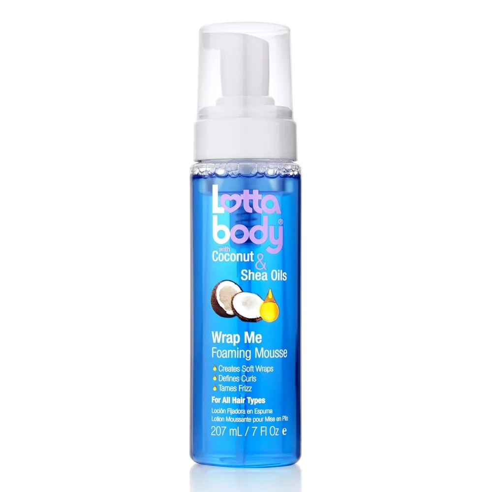 Mousse rizo espumoso con aceite de coco y karité, crea envolturas suaves, Mousse para el cabello para cabello rizado, define rizos, antiencrespamiento
