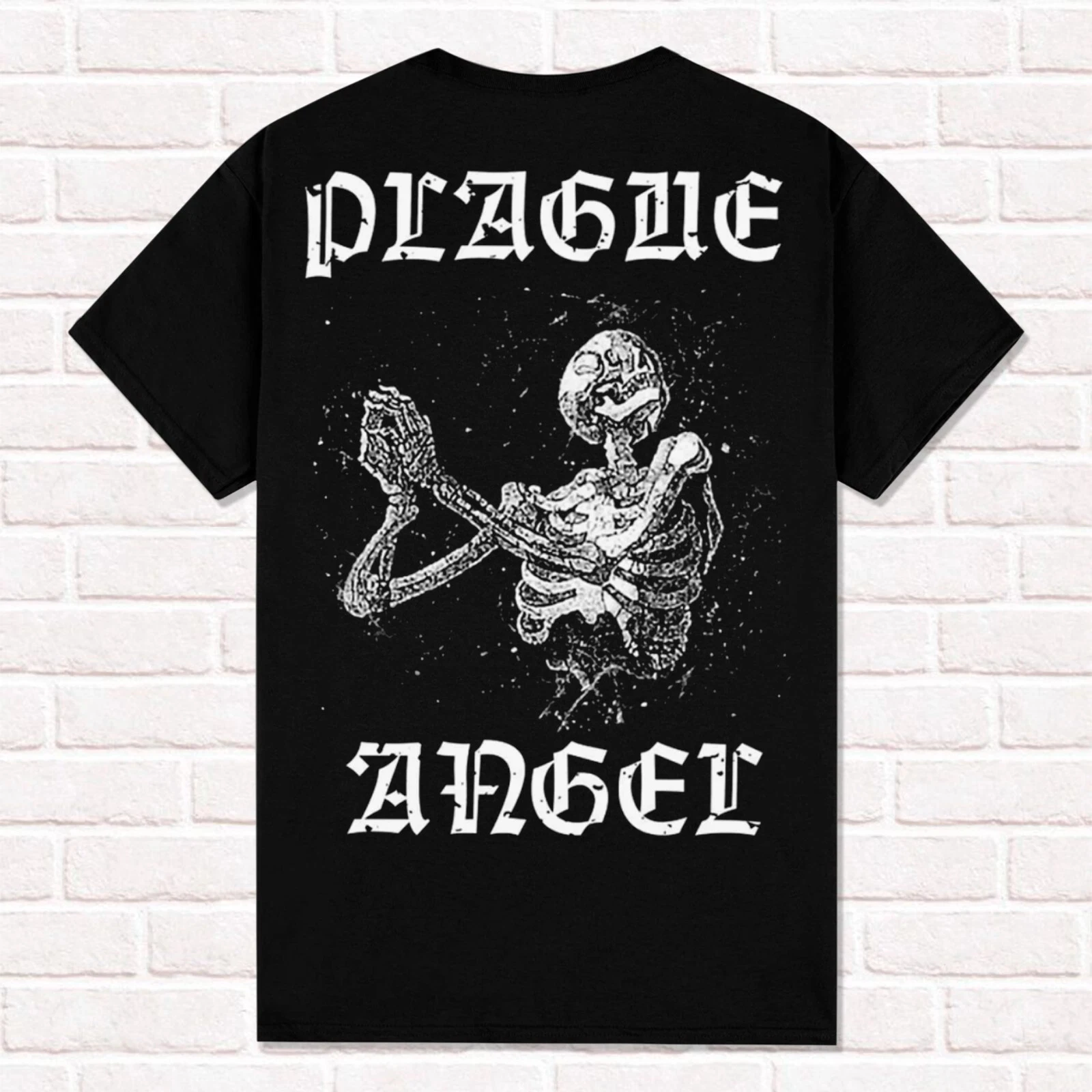 Marduk T-Shirt Plague Angel 2004 Black Metal Metalheads Style T Shirt Tees Tops Madam Cotton Short Sleeve High Street