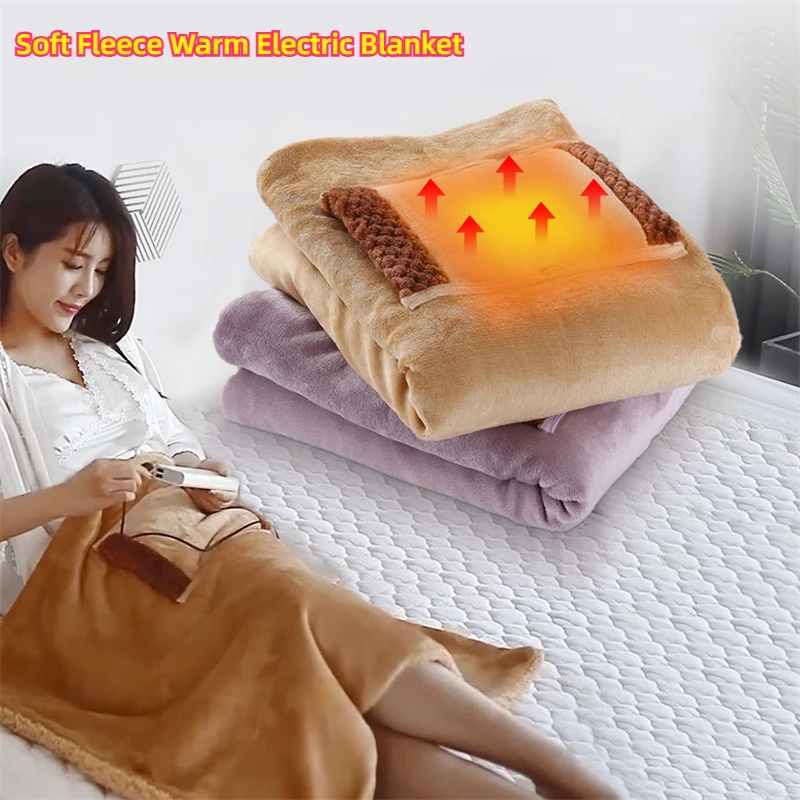 Electric Heater Blankets 5V USB Powered Soft Thicker Warmer Winter Heating Blanket For Office Bedroom Works With Power Bank