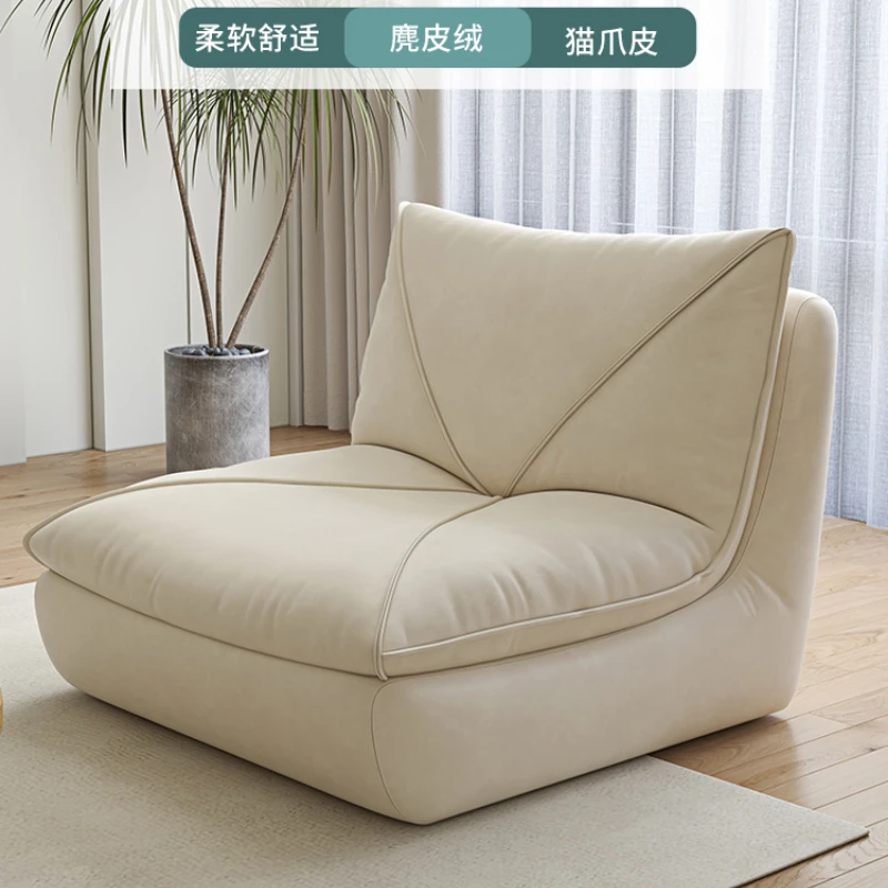 Single chair, lazy sofa, can be reclined or sitting in the living room, tatami sofa