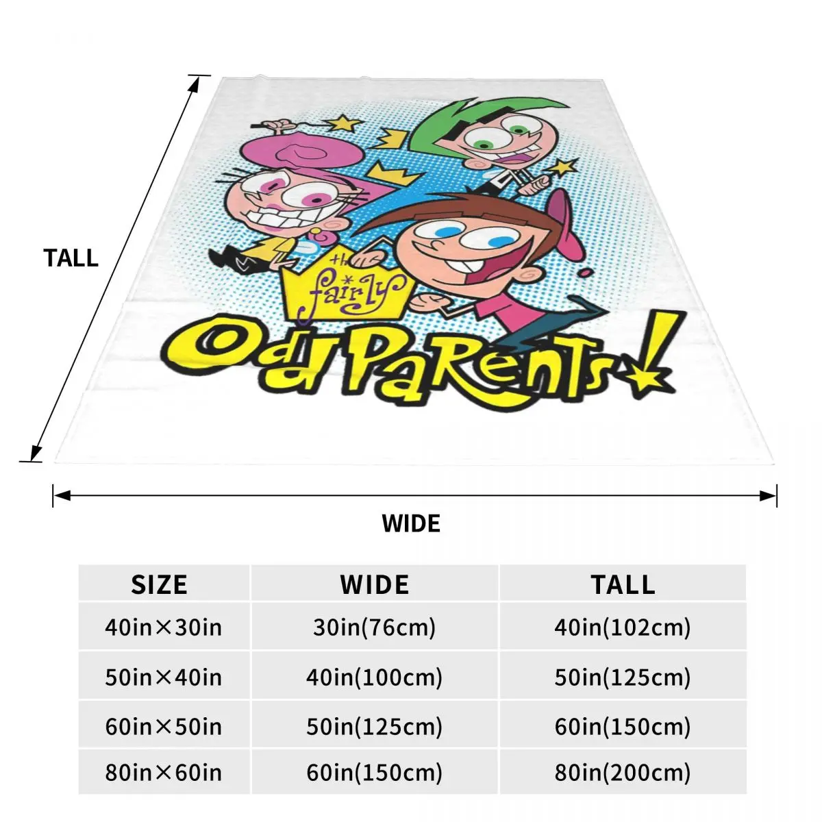 Fairly Oddparents - Cosmo Blanket Soft Warm Flannel Throw Blanket Bedding for Bed Living room Picnic Travel Home Couch