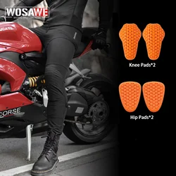 WOSAWE New Motorcycle Black Men Pants Motobike Touring Riding Pants Breathable Outdoor Sports Moto Cycling Pants