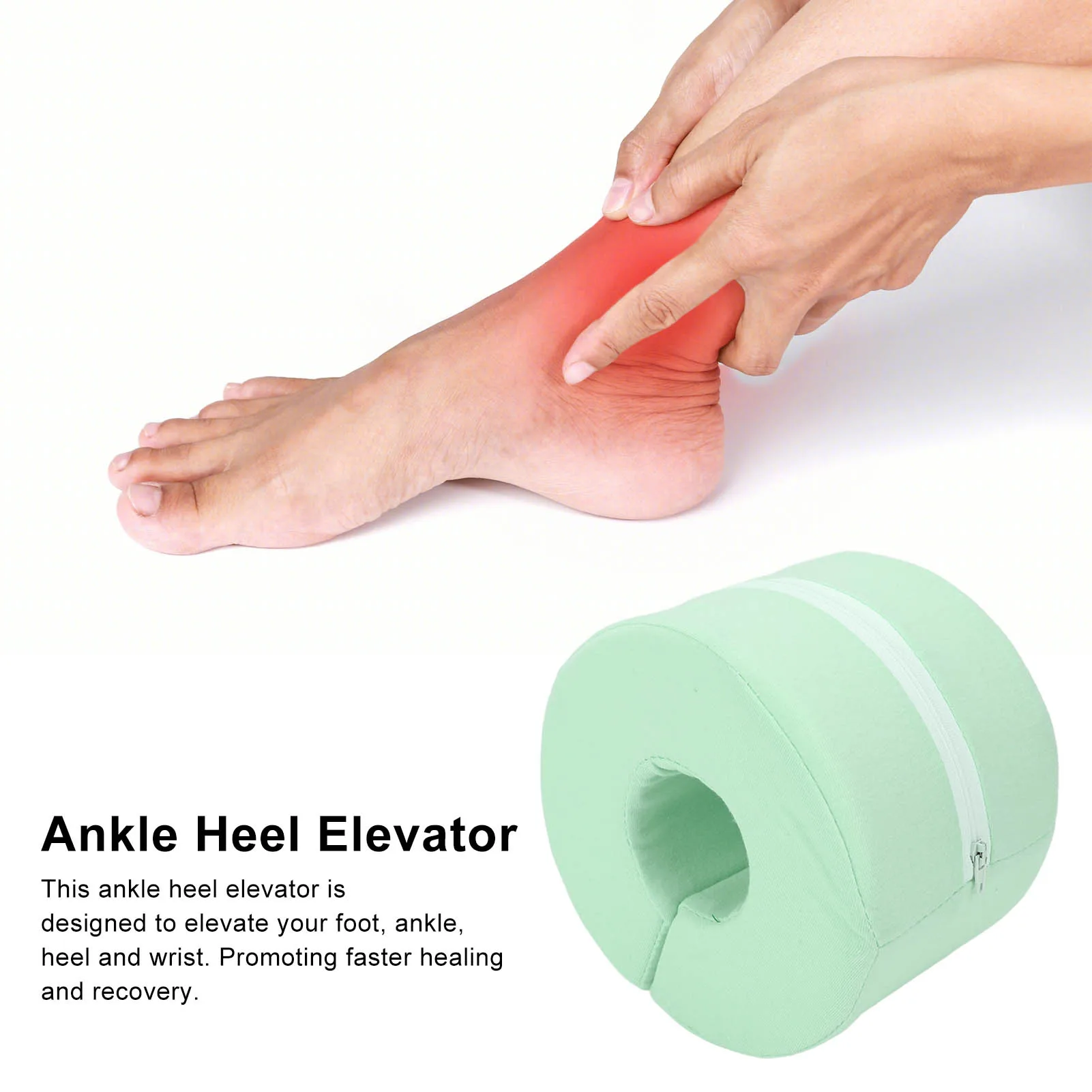 Foot Support Pillow  Recovery Pressure Relief Foot  Pillow Detachable Cover Promote Circulation for Ankle