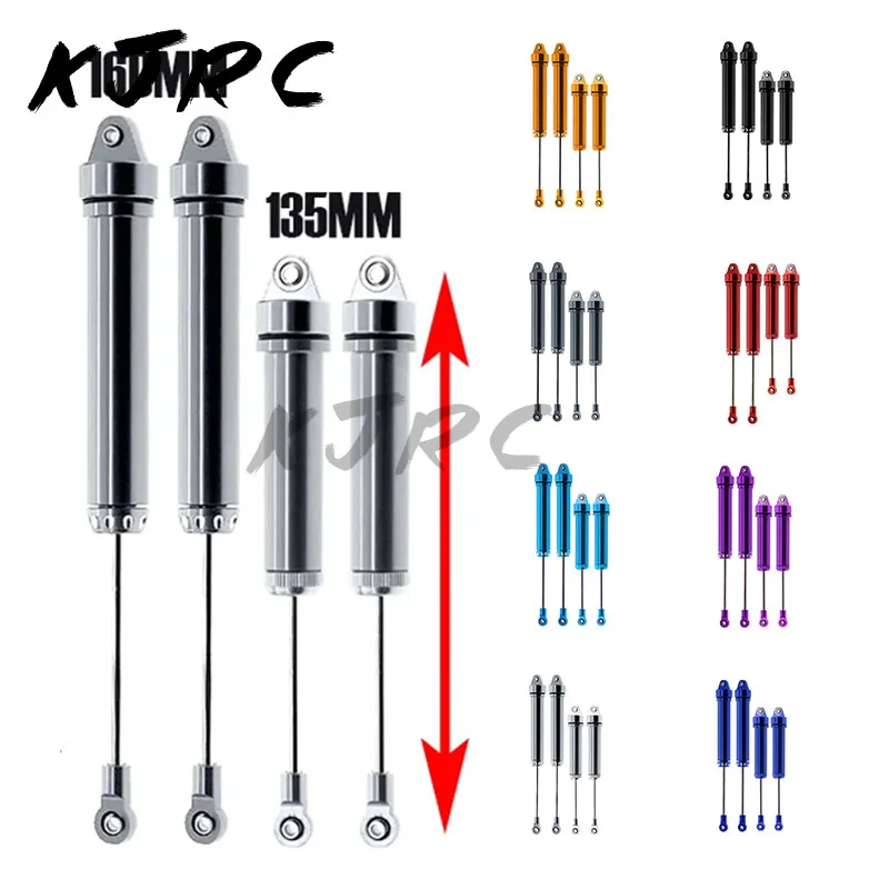 RC Shock Absorber 4 Pcs 1/7 UDR Metal Front Rear Shock Absorber 8460 8450 For 1/7 RC Car Shock Absorber Unlimited Desert Racer