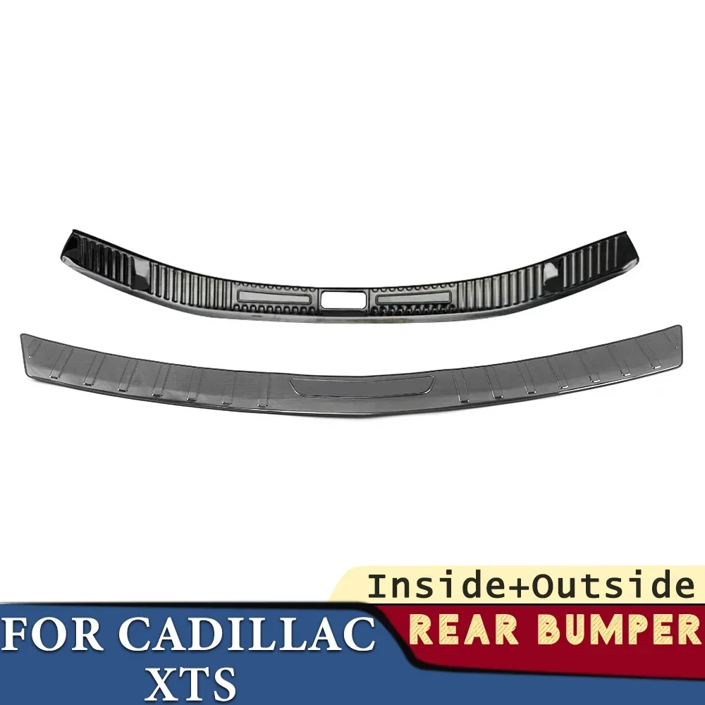 

Trunk Bumper for Cadillac XTS 2018 2019 2020 2021 2022 2023 Car Accessories Stainless Rear Fender Protector Sill Cover Sticker