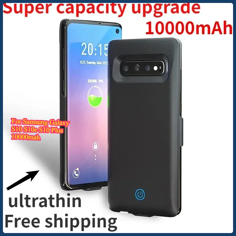 For Samsung Galaxy S10 S10e S10 Plus 10000mah Battery Charger Case Battery Case Batterie Externe Charging Cover Powerbank Case