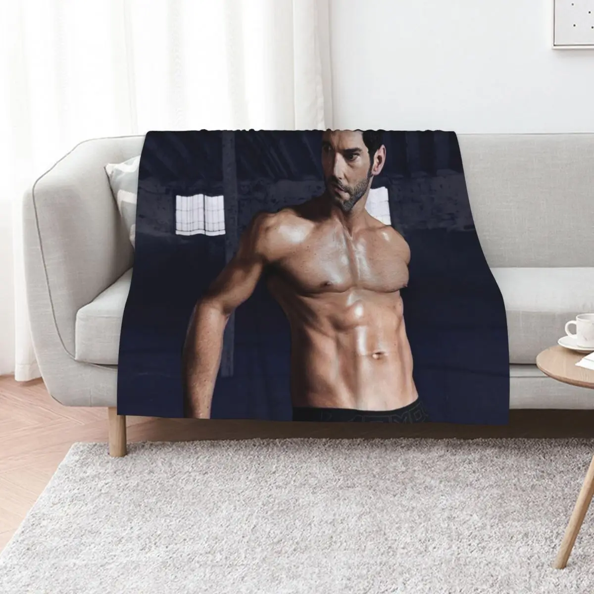 Tom Ellis Throw Blanket Decorative Beds Shaggy Beautifuls Moving For Baby Weighted Blankets