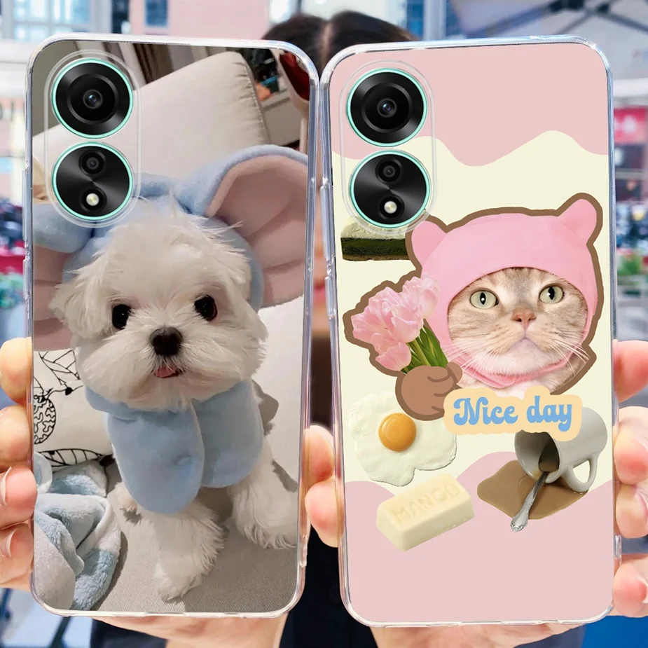 For Oppo A78 4G Case CPH2565 Cute Fashion Painted Cover Soft Silicone Phone Case For Oppo A78 A 78 OppoA78 5G CPH2565 Back Cover