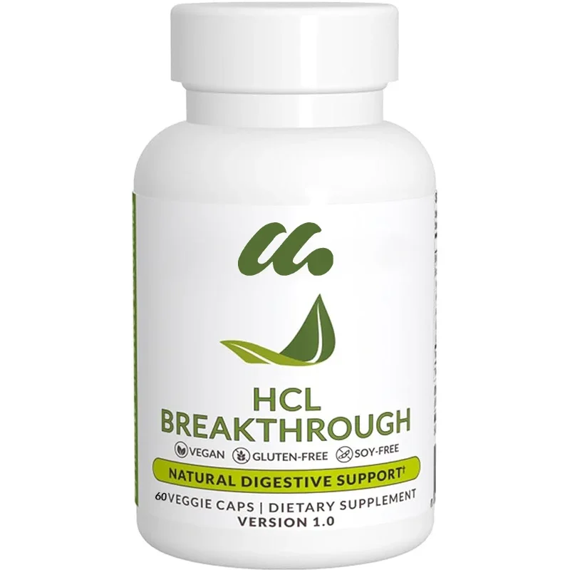 Betaine Hydrochloride Enzyme Supplement - Helps with Protein Breakdown and Absorption - Helps Alleviate Gas and Heartburn