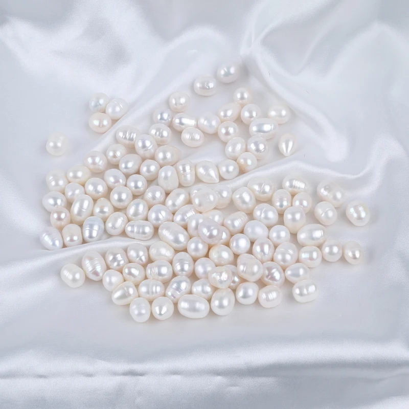 10-11mm natural white rice shape freshwater pearl loose beads for jewellery making