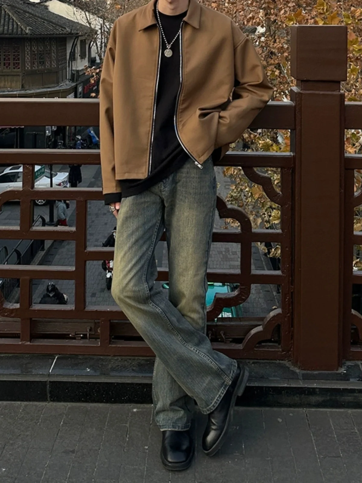 

Мужские джинсы Cleanfit 2024: Новинка осени, высококачественные, в американском ретро-стиле, уличные, слегка расклешенные, молодежные, трендовые, прямого кроя...