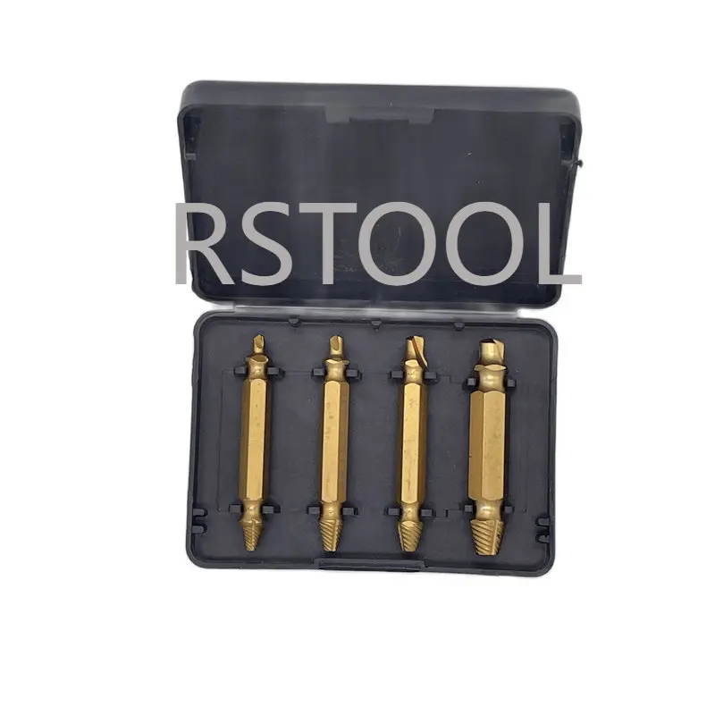 4/5/6pcs estrattore per vite danneggiato Set di punte per estrattore per trapano estrattore per bullone rotto strumento per la rimozione dei prigionieri