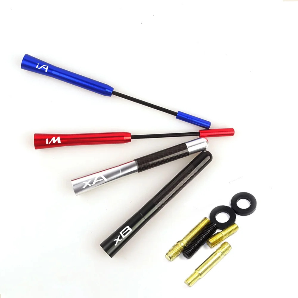 جديد 17 سنتيمتر السيارات هوائي السيارات ألياف الكربون راديو الجوي اكسسوارات السيارات ل سليل bbX FR-S الصمامات Hako iA iM iQ tC t2B xA xB xD