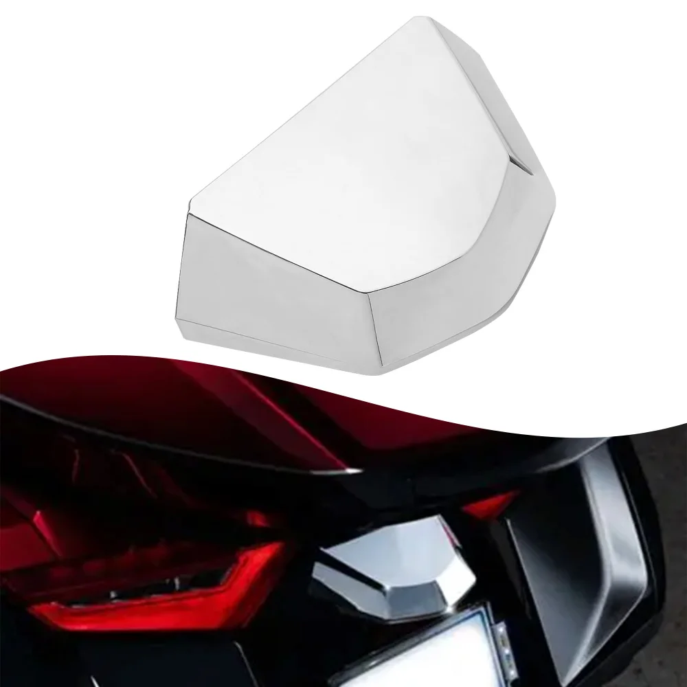 

1 шт. крышка фонаря подсветки номерного знака для Honda Gold Wing DCT Tour, Tour Airbag, DCT Tour, DCT 2018-2025, высококачественный АБС-пластик, хром