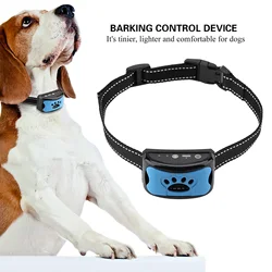 Dog Pet Anti Barking Device USB Electric Ultrasonic Dogs Training Collar Dog Stop Barking Vibration Anti Bark Collar Dropship