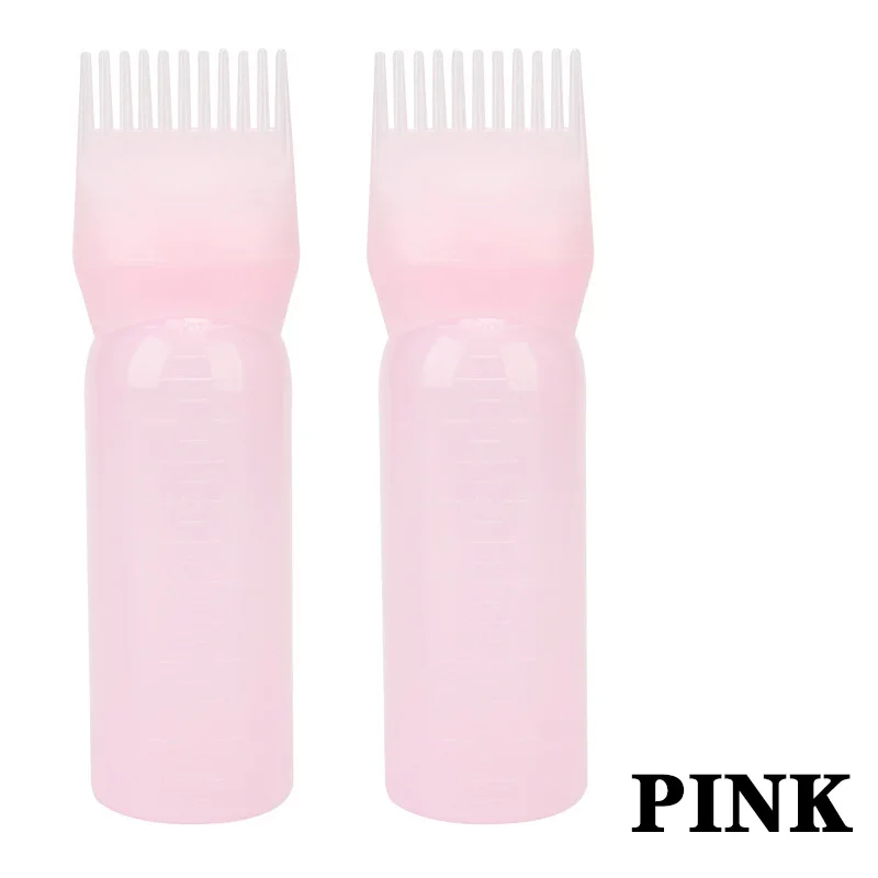 

Набор из 2 флаконов для нанесения масла для волос, с 3 насадками-щеточками и расческой для окрашивания волос объемом 6 унций, подходит для кожи головы.