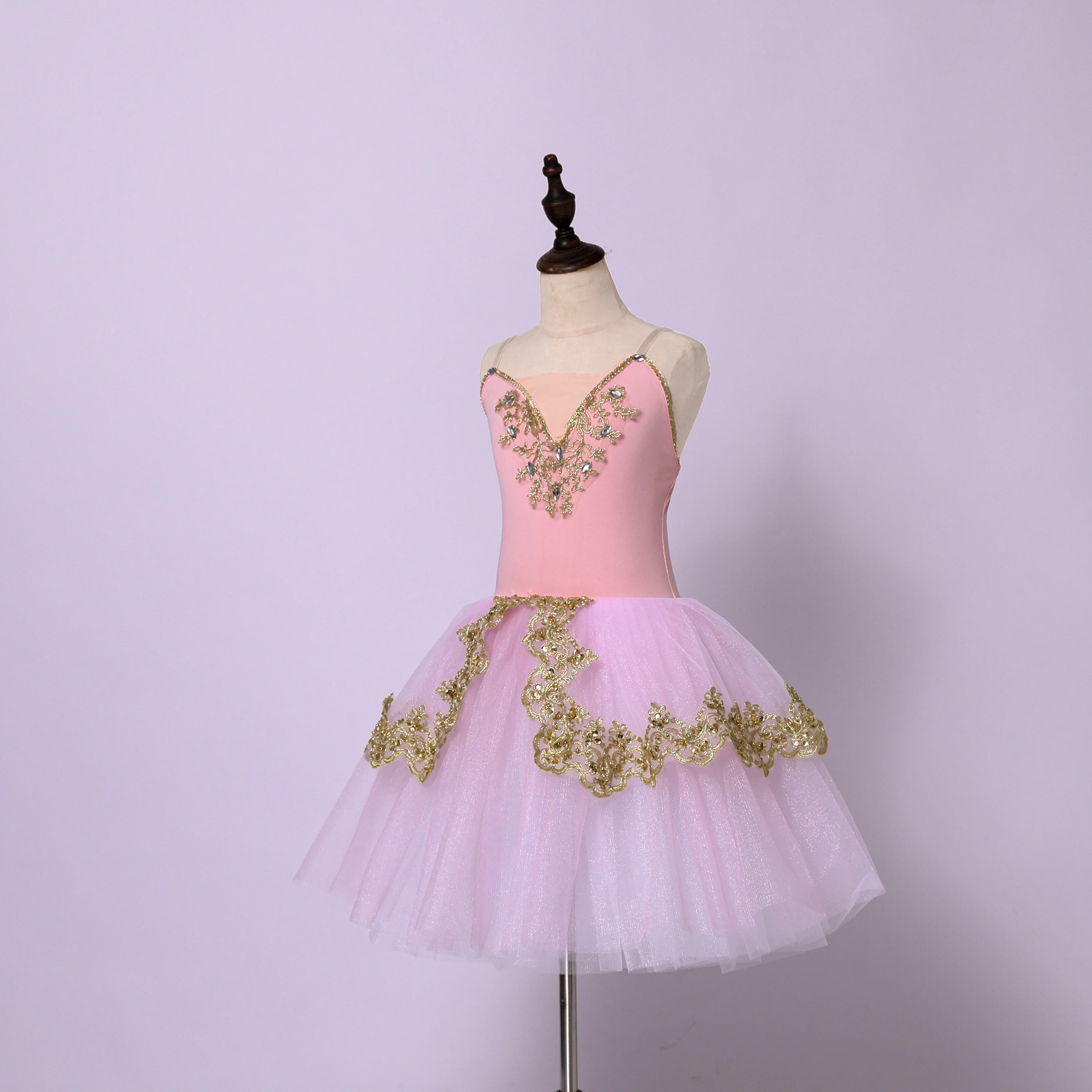 子供競技プロフェッショナルダンスドレスバレエチュチュ白パフォーマンスバレエ服女性のためのパーティードレス