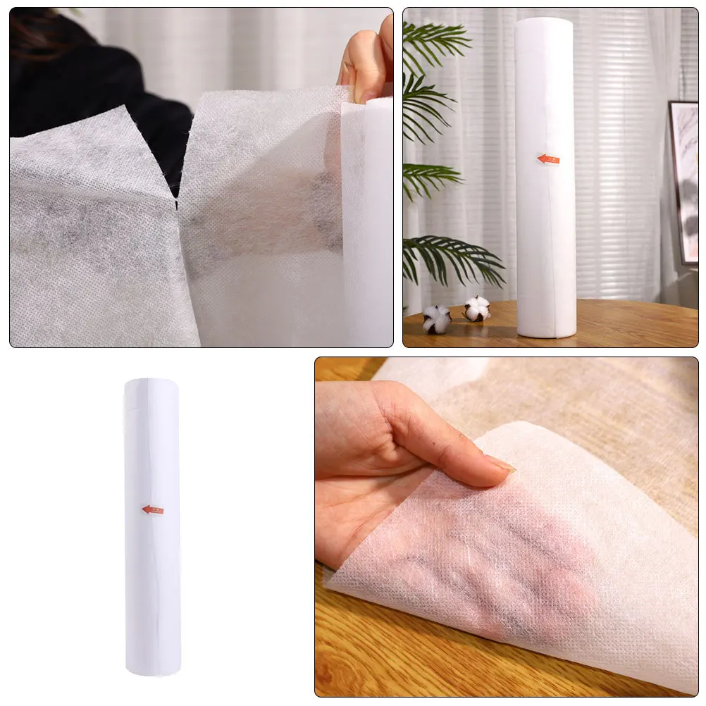 المتاح غير المنسوجة وسادة الحصير مسند الرأس يغطي لينة طوي ل سبا تدليك العناية بالقدم صالون تجميل 1 لفة وسادة الوجه يغطي #4