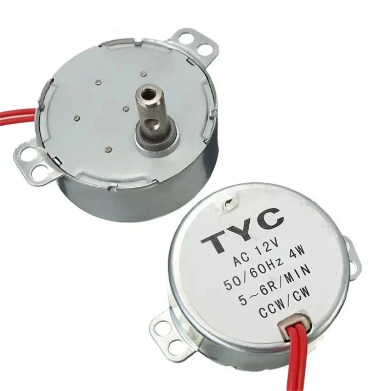 Motor síncrono estável Pro TYC-50 para ventilador elétrico, mesa giratória de microondas, torque 4KGF.CM, 4W CW CCW, 5 r/min, CA 220V, 12V, 50Hz, 60Hz