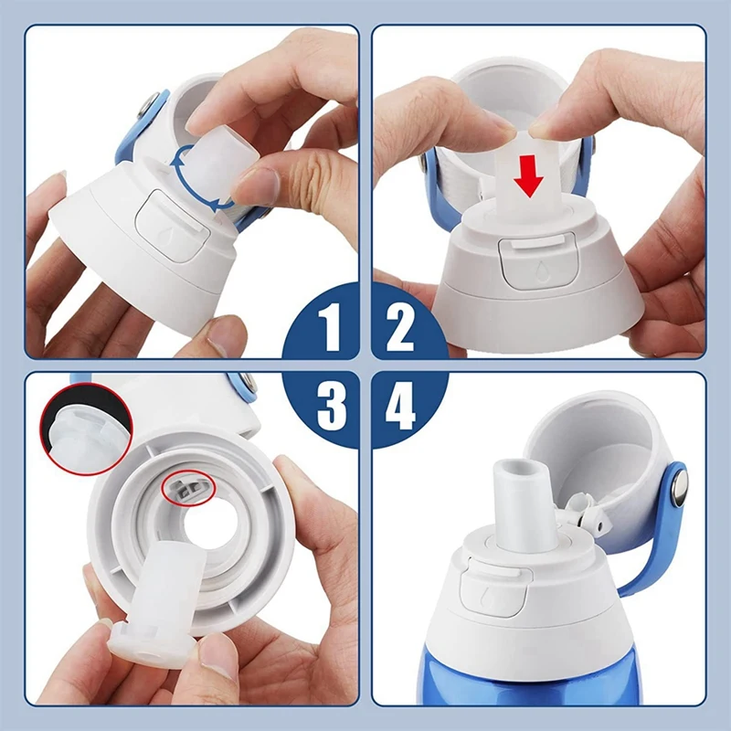 8Pcs Bite Valve Replacement Parts For Brita Water Bottle Suction Nozzle Silicone Cup Mouth The Independent Packaging