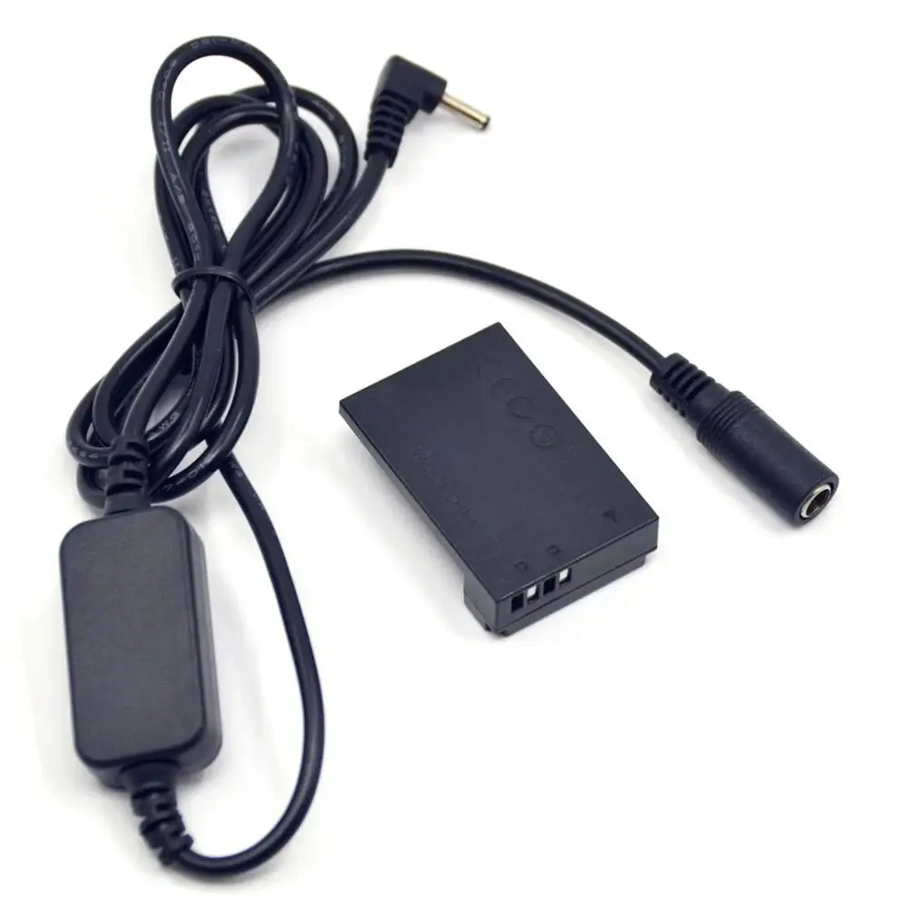 LP E12 LP-E12 Dummy Battery DR-E15 DC Coupler 12V-24V Step-Down Power Cable for Canon EOS 100D kiss x7 Rebel SL1 SX70HS Camera