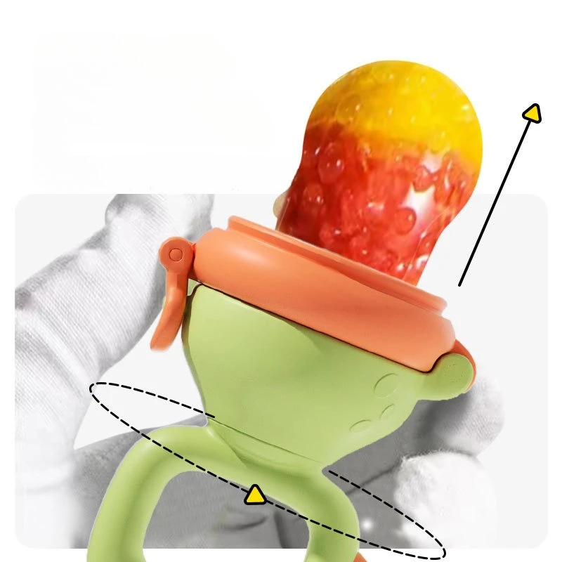 Fruit and Vegetable Toy Feeding Device Creative Push Forward Bite Fun Dinosaur Bite Fruit and Vegetable Fun Baby Feeding Device