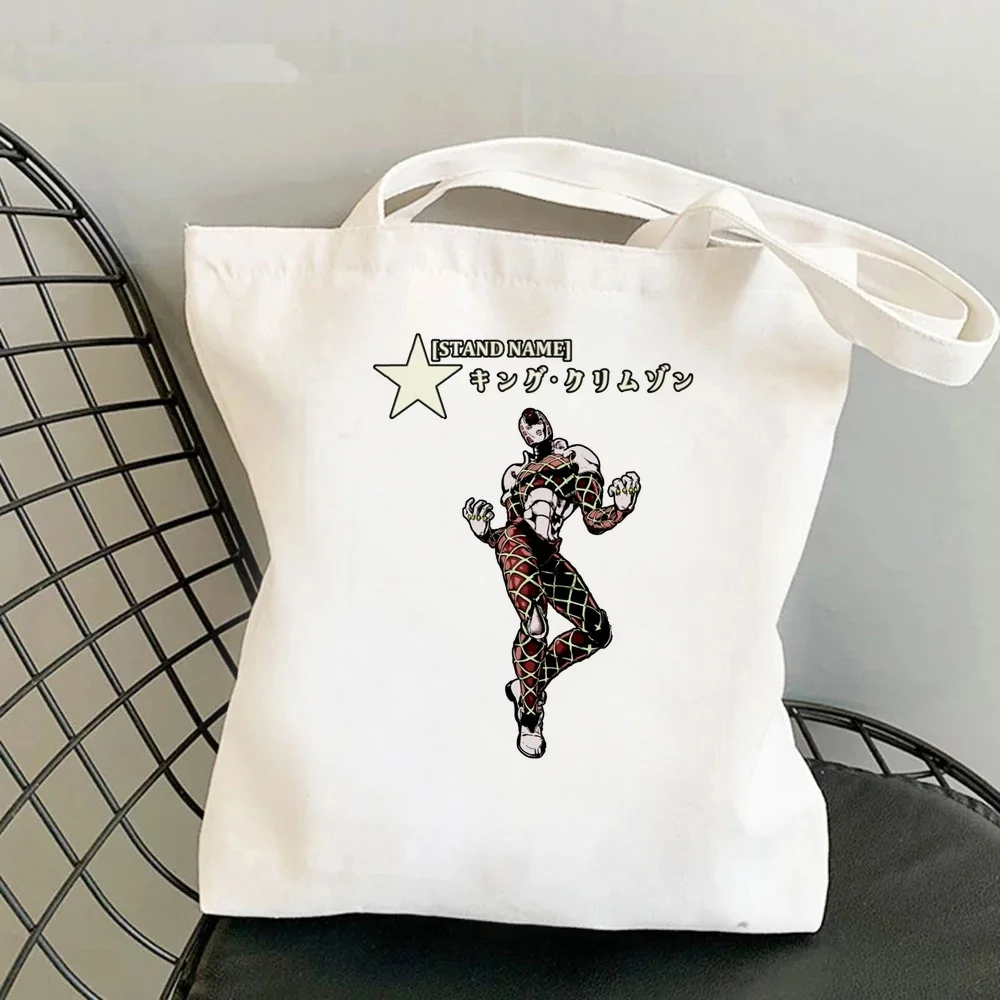 Jojo’s Bizarre Adventure tote bag canvas  shopping einkaufstasche foldable personnalisable woman