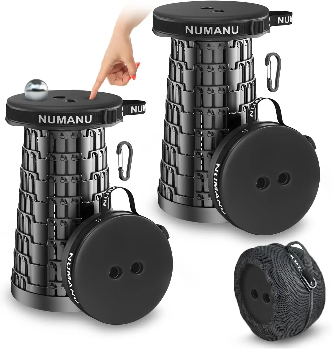 

Модернизированный складной стул с мягким сиденьем 2025 года, регулируемый портативный складной стул для взрослых, максимальная нагрузка 620 фунтов