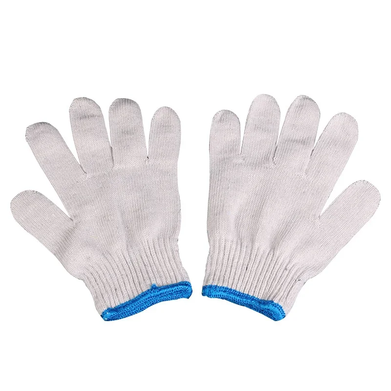 5Pairs Household Hand Gloves Garden Work Thin Cotton Glove Gardening Work Gloves Construction Welding Woodworking Gloves