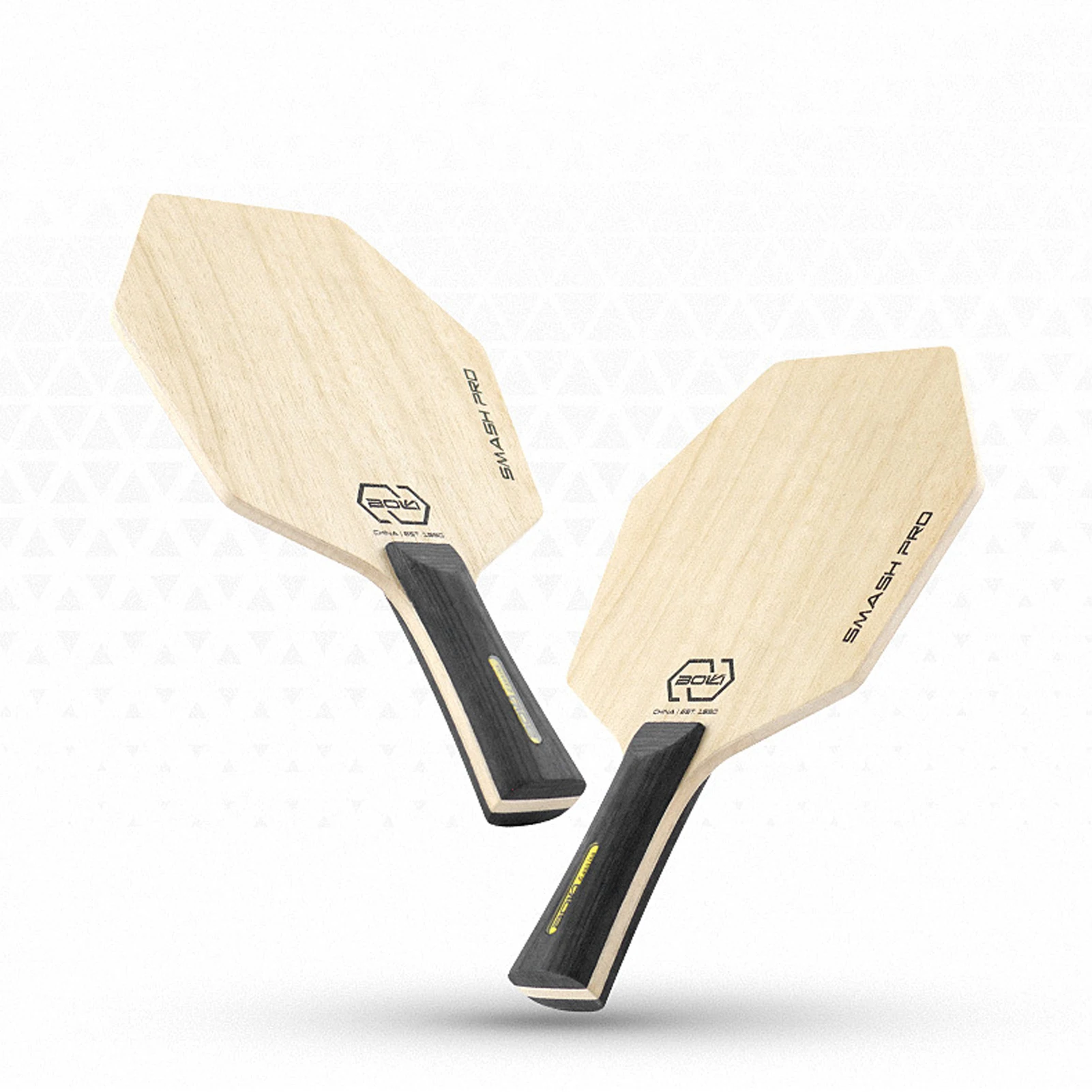 5-Ply Pure Wood Hexagon Table Tennis Racquet Ping Pong Paddle Bat for Sports Fitness And Table Tennis Enthusiasts