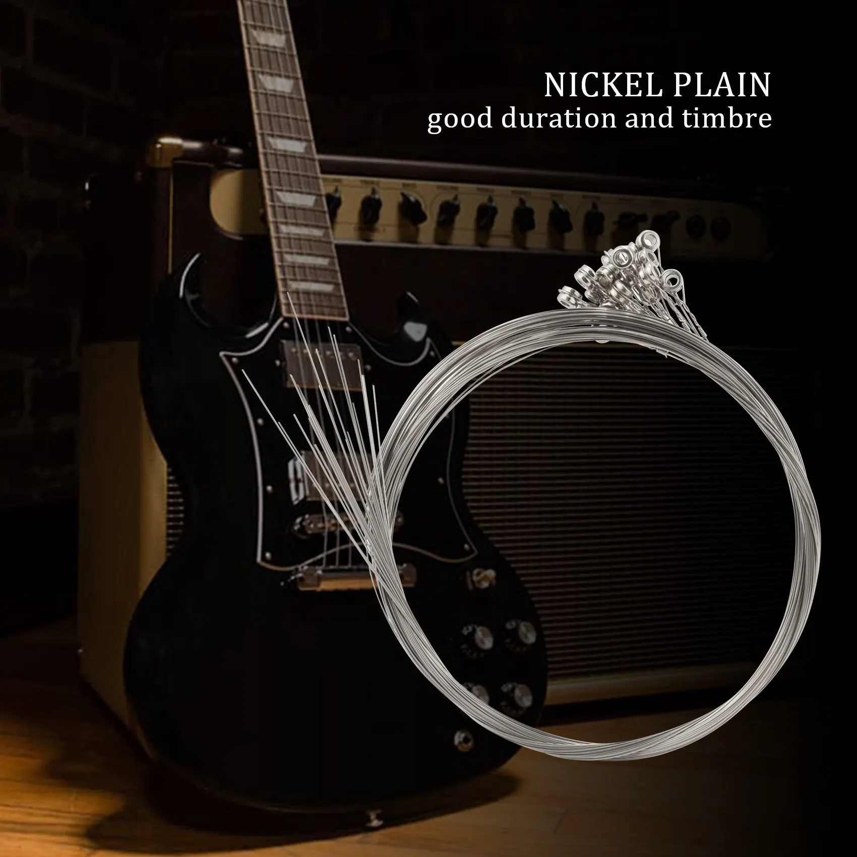 High-end 20-Pack Single Electric Guitar Strings Bulk .011 High E (Medium) 11 Gauge