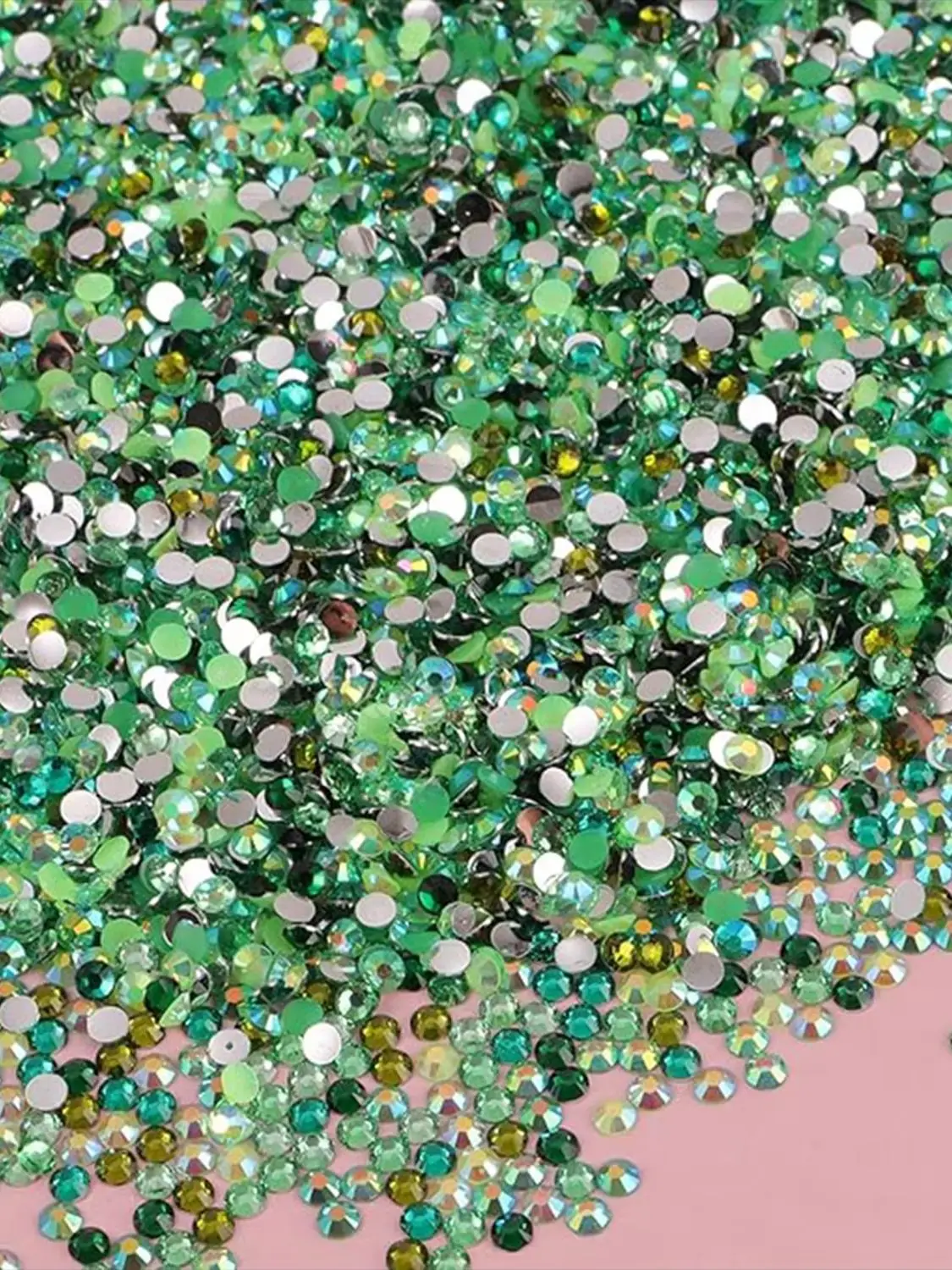 4500 Stück Diamanten für Bastelarbeiten, 3mm Kristalle Strass, Flache Glitzer-Edelsteine Nagel-Diamanten Strass für Kleidung Accessoires DIY – Detail 2