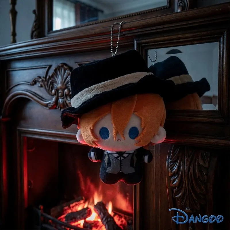 Japanese Bungou Stray Dogs Nakahara Chuuya Cotton Doll Plush Keychain Anime Peripheral Cute Bag Pendant Collectible