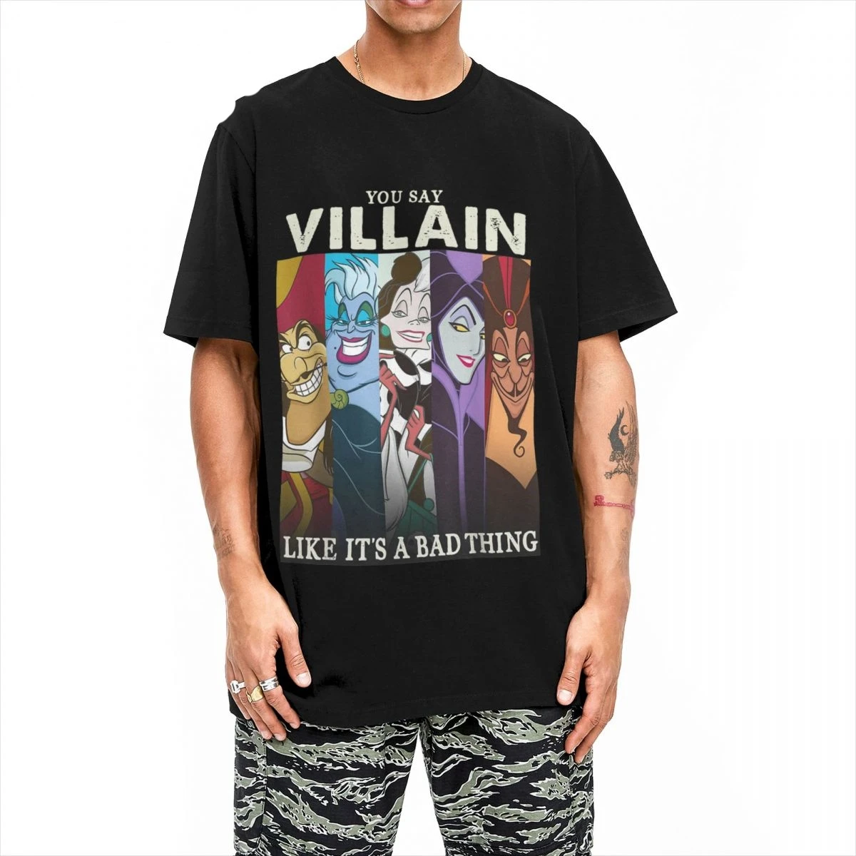 Villains T Shirts Men Women\'s Cotton Fashion T-Shirt Round Neck Colorful Group Humor Graphic Tees Short Sleeve Clothes