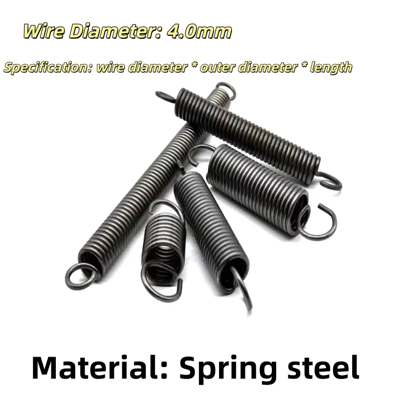 1pcs Expansion Spring 4mm Wire Dia Tension Extension Expanding Extending Springs Out Dia 30.5mm~35mm Length 122mm~380mm