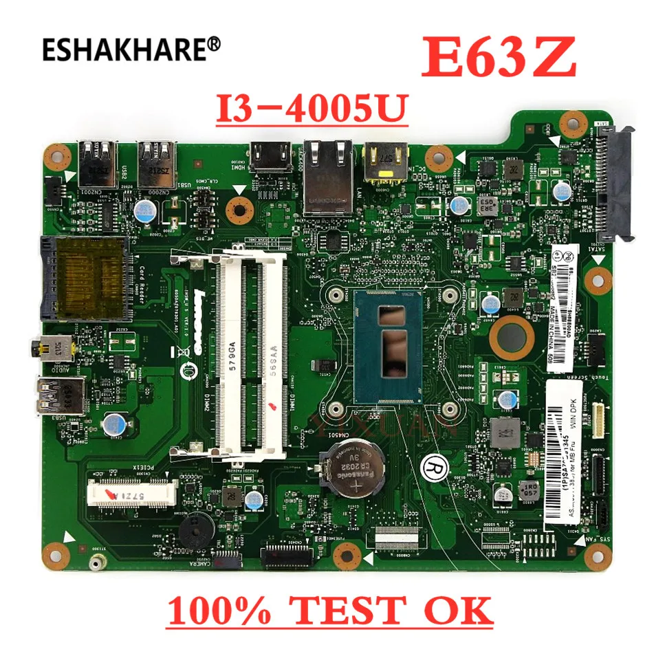 6505A2676301 A01 motherboard For Lenovo ThinkCentre E63z All-in-One Motherboard 03T7385 With I3-4005 CPU 100% test ok