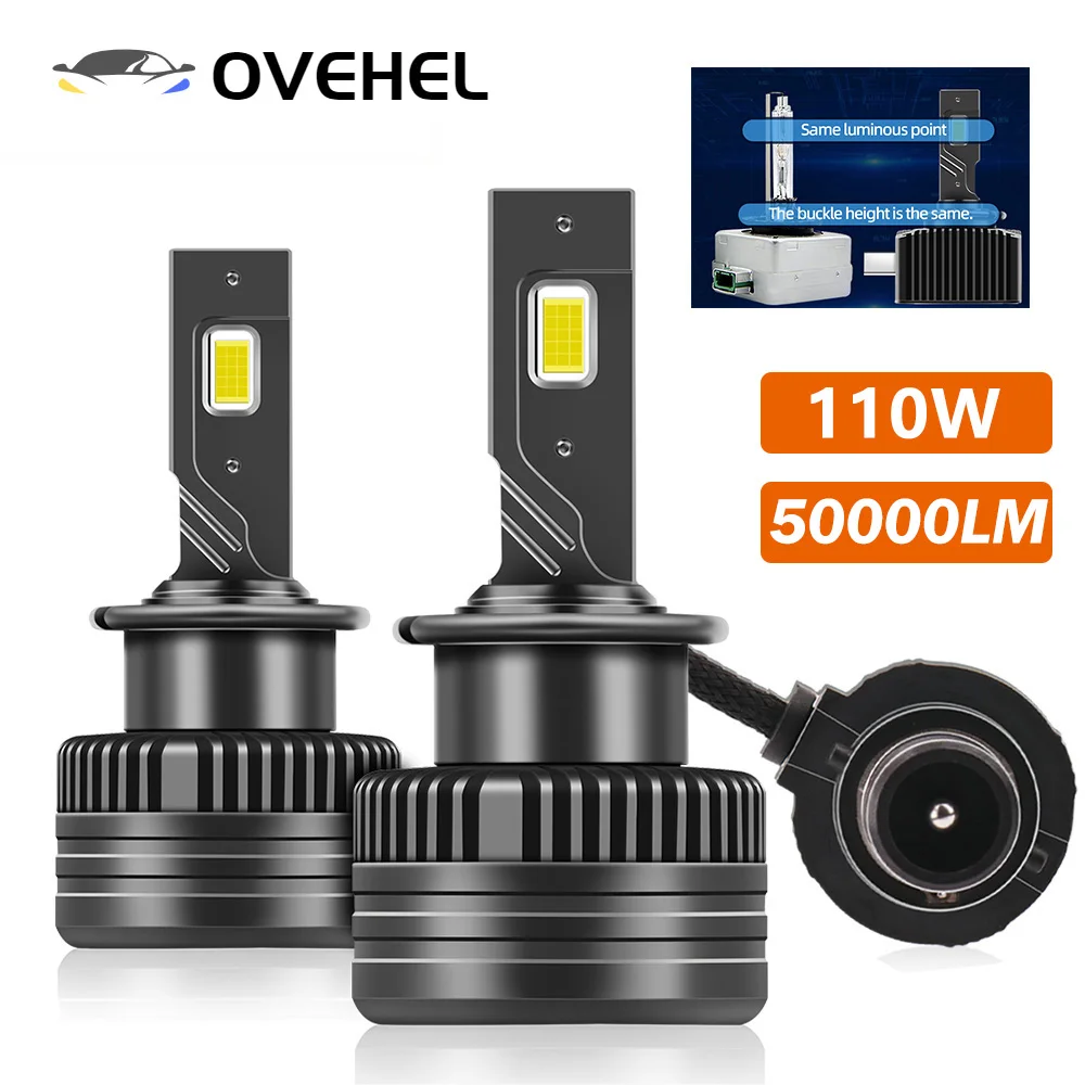 

D1S Led Headlight 50000LM 110W Canbus D1S D3S D2S D4S Auto Bulbs 1:1 Xenon Car Light D1R D4R D2R D3R 6000K CSP Chip
