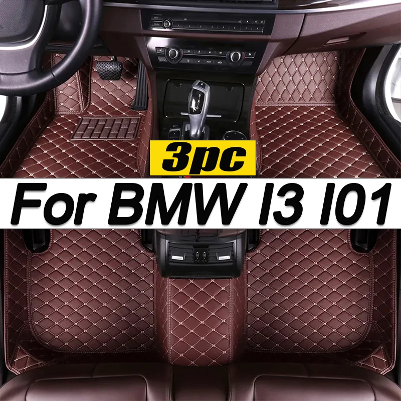 

Car Floor Mats For BMW I3 I01 2013~2022 Luxury Leather Mat Rug Auto Waterproof Carpet Set Interior Parts Car Accessories 2014