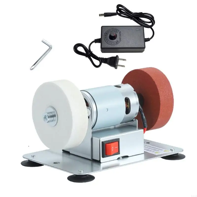 Desktop Grinder With 2 150W Motor For Sharpening And Sanding Deburring
