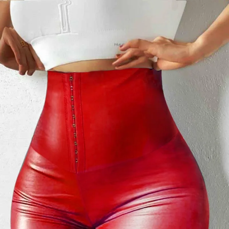 Nouveau pantalon moulant femmes Streetwear automne hiver confortable solide taille haute élastique taille levage hanche transpiration pantalons longs