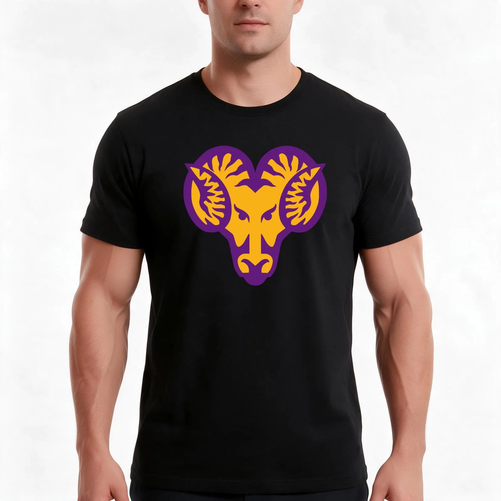 The West Chester Golden Rams T-Shirt, Summer Casual Cotton Tee, Oversized Streetwear Tops, Vintage Graphic Print, 100% Cotton