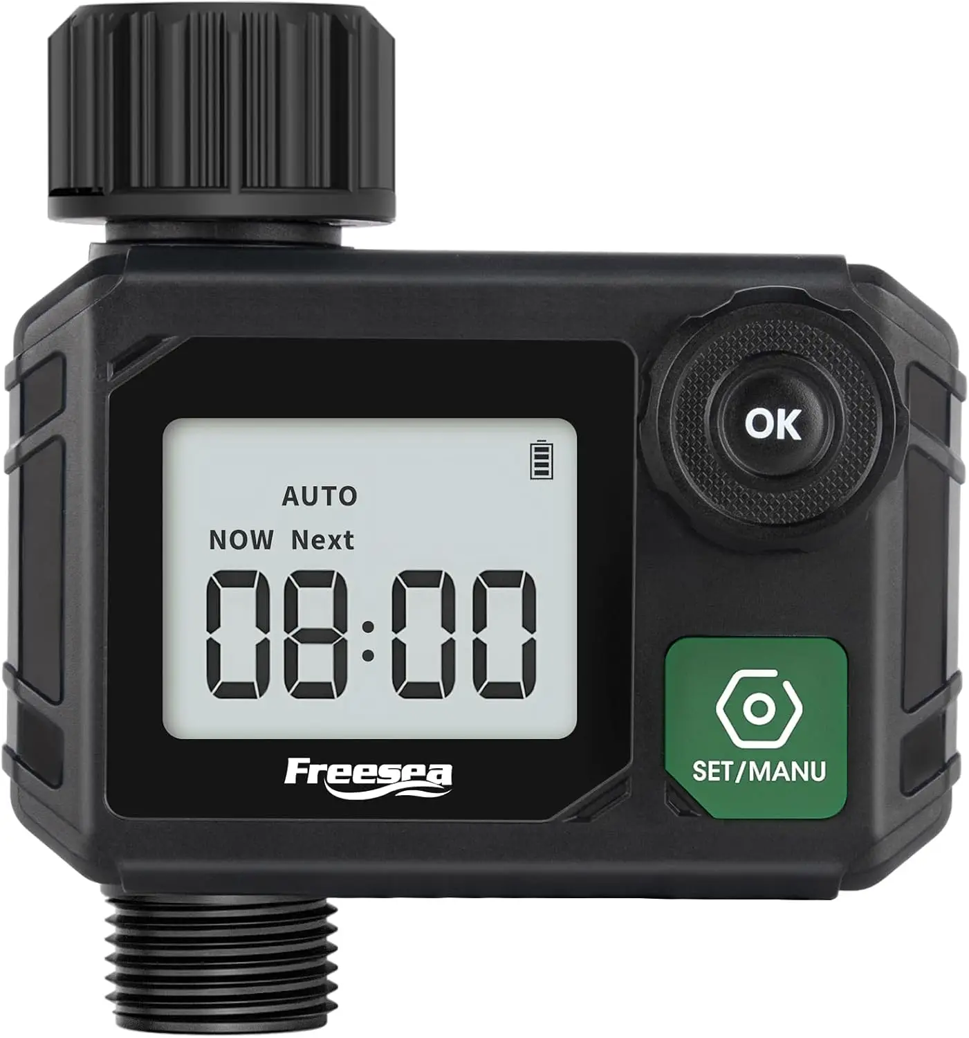 

Programmable Water Hose Timer with Rain Delay, IP55 Waterproof for Outdoor Faucet, Lawn & Yard