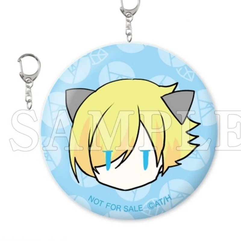 Student Schoolbag Hanger Acrylic Pendant Keychain 6CM The Dark History of the Reincarnated Anime Konoha Olivar/Ginford Bag Charm