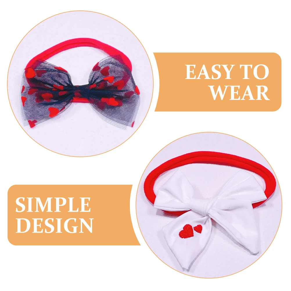 

3 Pcs Love Headband Toddler Hair Accessories Headbands for Girls Mesh Hairbands Childrens
