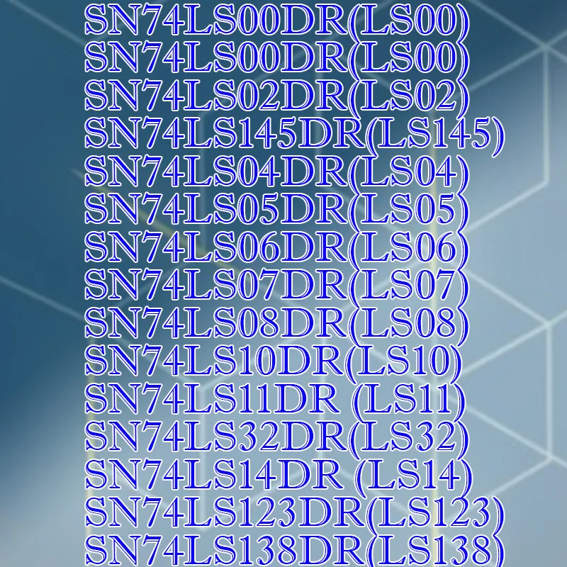 

SN74LS00DR 74LS02DR 74LS04DR 74LS05DR 74LS06DR 74LS07DR 74LS08DR 74LS10DR 74LS11DR 74LS14DR 32DR 123DR 138DR Plastic hard case